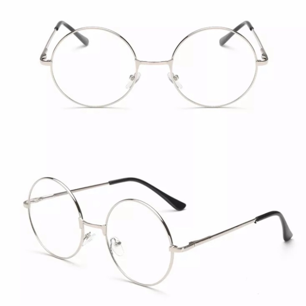 SALE! VINTAGE STYLE SILVER FRAME CIRCULAR GLASSES